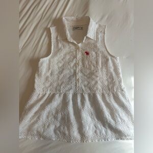 abercrombie kids White Button-Up Shirt